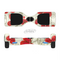 The Light Tan With Red Accented Flower Petals Full-Body Skin Set for the Smart Drifting SuperCharged iiRov HoverBoard