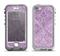 The Light and Dark Purple Floral Delicate Design Apple iPhone 5-5s LifeProof Nuud Case Skin Set