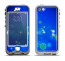 The Lime Green & Blue Unfocused Cells Apple iPhone 5-5s LifeProof Nuud Case Skin Set