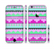 The Lime Green & Purple Tribal Ethic Geometric Pattern Sectioned Skin Series for the Apple iPhone 6/6s
