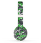 The Lime Green and White Digital Camouflage Skin Set for the Beats by Dre Solo 2 Wireless Headphones