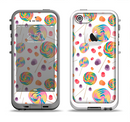 The Lollipop Candy Pattern Apple iPhone 5-5s LifeProof Fre Case Skin Set