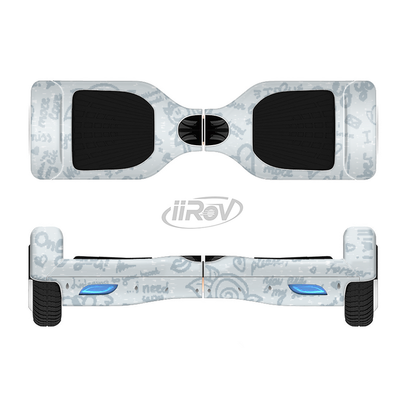 The Love Story Doodle Sketch Full-Body Skin Set for the Smart Drifting SuperCharged iiRov HoverBoard