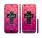 The Love is Patient Cross over Unfocused Pink Glimmer Sectioned Skin Series for the Apple iPhone 6/6s Plus