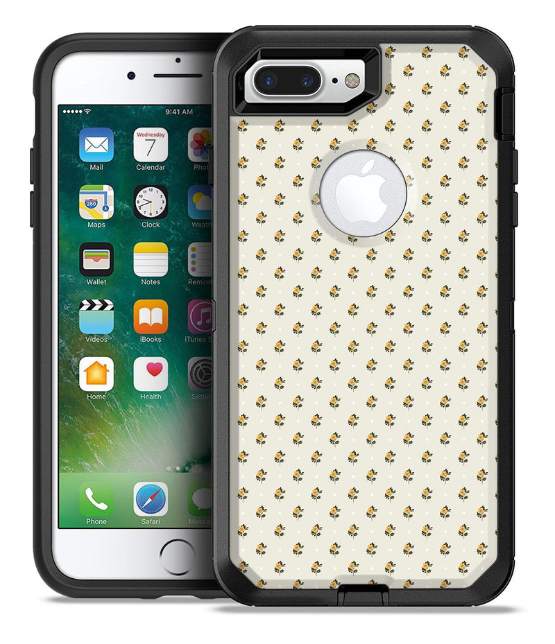 The Micro Daisy and Polka Dot Pattern - iPhone 7 or 7 Plus Commuter Case Skin Kit