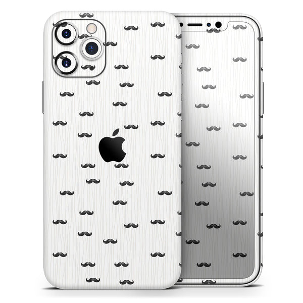 The Micro Mustache Pattern  - Skin-Kit compatible with the Apple iPhone 12, 12 Pro Max, 12 Mini, 11 Pro or 11 Pro Max (All iPhones Available)
