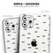 The Micro Mustache Pattern  - Skin-Kit compatible with the Apple iPhone 12, 12 Pro Max, 12 Mini, 11 Pro or 11 Pro Max (All iPhones Available)