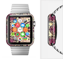 The Mirrored Gold & Purple Elegance Full-Body Skin Set for the Apple Watch