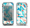 The Modern Abstract Blue Tiled Apple iPhone 5-5s LifeProof Nuud Case Skin Set