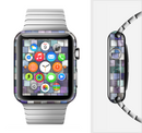 The Mosaic Purple and Green Vivid Tiles V4 Full-Body Skin Set for the Apple Watch
