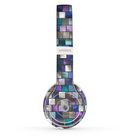 The Mosaic Purple and Green Vivid Tiles V4 Skin Set for the Beats by Dre Solo 2 Wireless Headphones