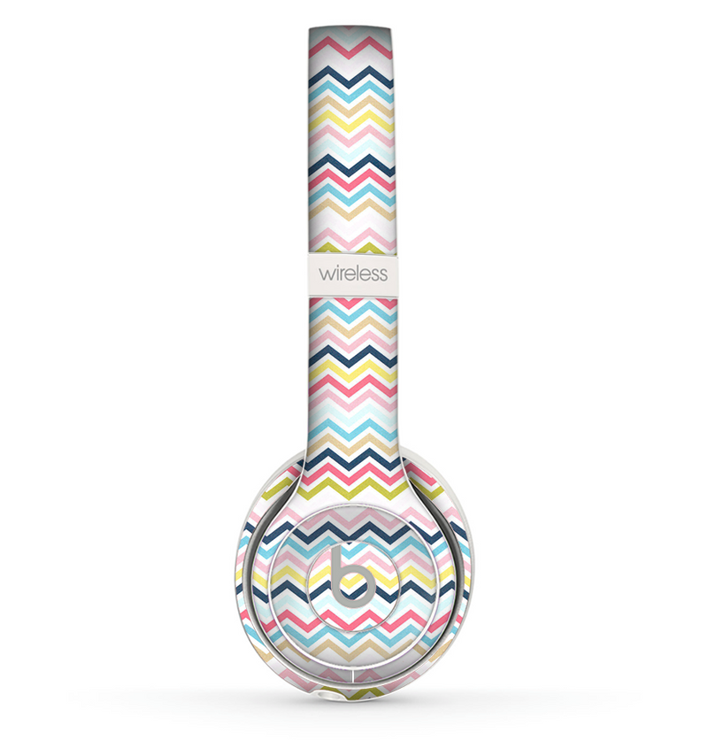 The Multi-Lined Chevron Color Pattern Skin Set for the Beats by Dre Solo 2 Wireless Headphones