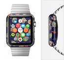 The Multicolored Leaves Pattern v32 Full-Body Skin Set for the Apple Watch