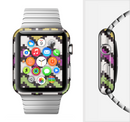 The Multicolored Pixelated ZigZag CHevron Pattern Full-Body Skin Set for the Apple Watch