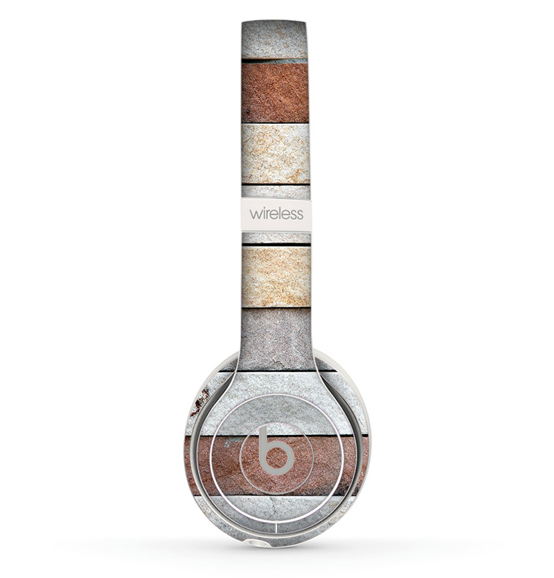 The Multicolored Stone Wall v5 Skin Set for the Beats by Dre Solo 2 Wireless Headphones