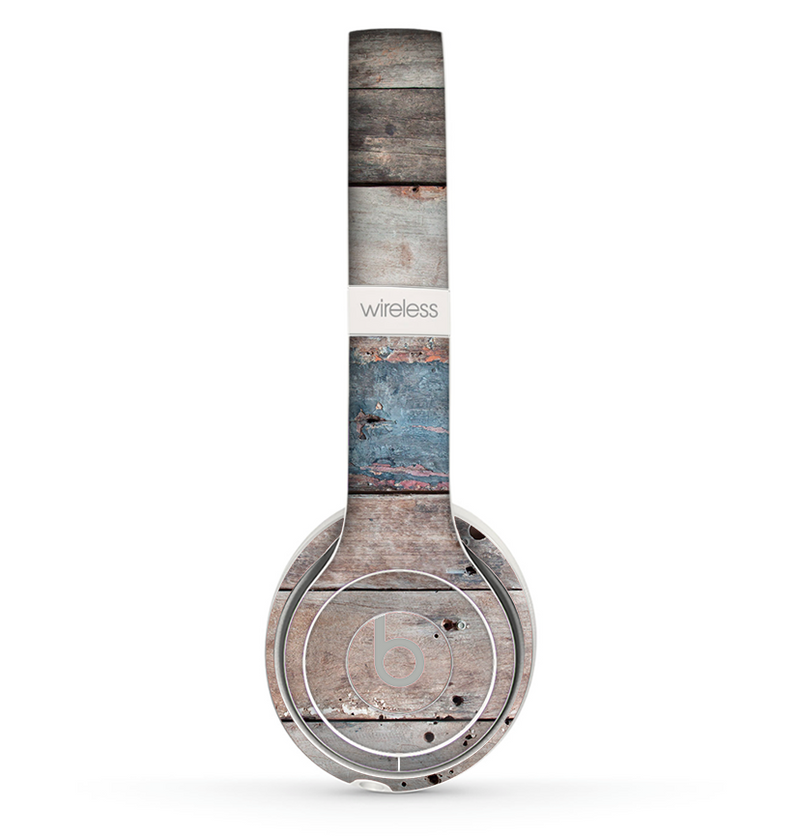 The Multicolored Tinted Wooden Planks Skin Set for the Beats by Dre Solo 2 Wireless Headphones