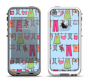 The Neon Clothes Line Pattern Apple iPhone 5-5s LifeProof Fre Case Skin Set
