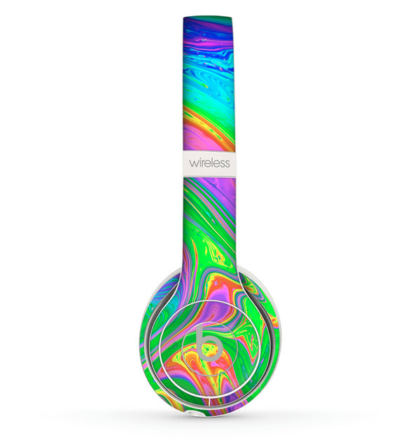 The Neon Color Fushion V5 Skin Set for the Beats by Dre Solo 2 Wireless Headphones