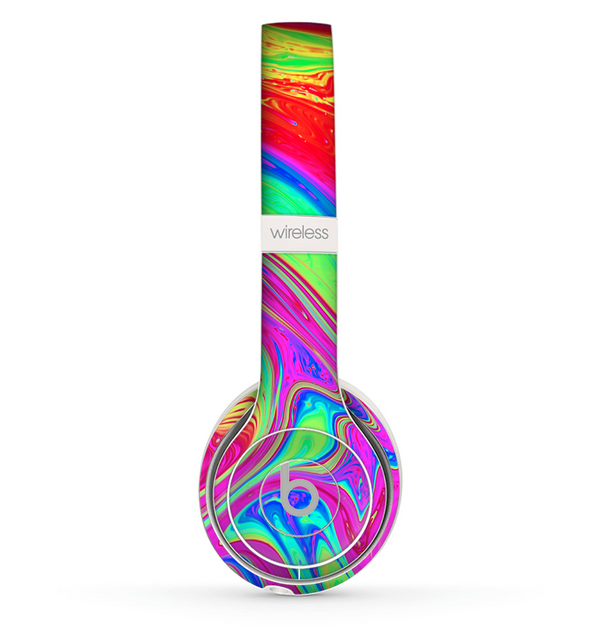 The Neon Color Fusion V11 Skin Set for the Beats by Dre Solo 2 Wireless Headphones