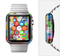The Neon Colored Building Blocks Full-Body Skin Set for the Apple Watch