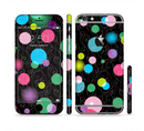 The Neon Colorful Stringy Orbs Sectioned Skin Series for the Apple iPhone 6/6s