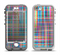 The Neon Faded Rainbow Plaid Apple iPhone 5-5s LifeProof Nuud Case Skin Set