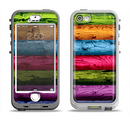 The Neon Heavy Grained Wood Apple iPhone 5-5s LifeProof Nuud Case Skin Set