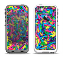 The Neon Sprinkles Apple iPhone 5-5s LifeProof Fre Case Skin Set