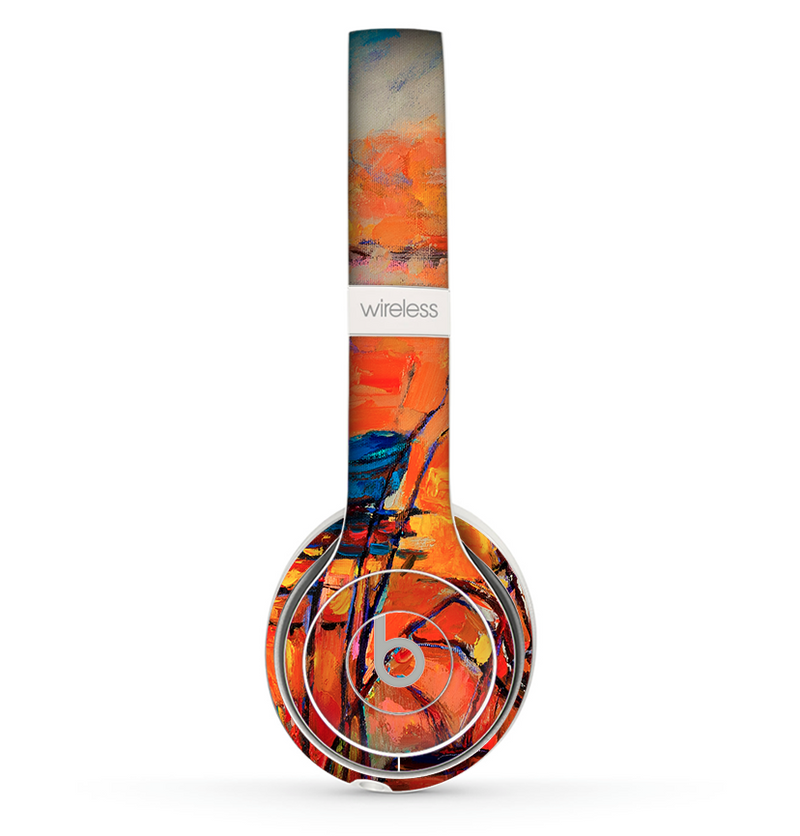The Oil Pastel Lake Sunset Skin Set for the Beats by Dre Solo 2 Wireless Headphones