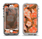 The Orange & Black Hawaiian Floral Pattern V4 Apple iPhone 5-5s LifeProof Nuud Case Skin Set