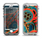 The Orange & Blue Abstract Shapes Apple iPhone 5-5s LifeProof Nuud Case Skin Set