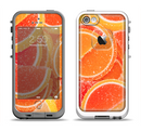 The Orange Candy Slices Apple iPhone 5-5s LifeProof Fre Case Skin Set