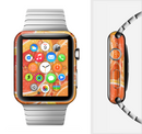 The Orange Candy Slices Full-Body Skin Set for the Apple Watch