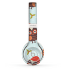 The Orange Cartoon Winter Owls Skin Set for the Beats by Dre Solo 2 Wireless Headphones