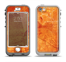 The Orange Cracked & Scratched Surface Apple iPhone 5-5s LifeProof Nuud Case Skin Set