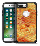 The Orange Grungy Watercolors with Chevron - iPhone 7 Plus/8 Plus OtterBox Case & Skin Kits