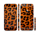 The Orange Vector Animal Print Sectioned Skin Series for the Apple iPhone 6/6s