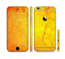 The Orange Vibrant Texture Sectioned Skin Series for the Apple iPhone 6/6s Plus