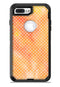 The Orange Watercolor Grunge Surface with Polka Dots - iPhone 7 or 7 Plus Commuter Case Skin Kit