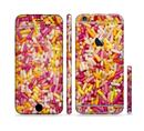 The Orange and Pink Candy Sprinkles Sectioned Skin Series for the Apple iPhone 6/6s Plus