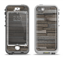 The Overlapping Aged Planks Apple iPhone 5-5s LifeProof Nuud Case Skin Set