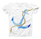 The Painted Blue Summer Anchor ink-Fuzed Unisex All Over Full-Printed Fitted Tee Shirt