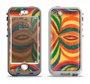 The Painted Colorful Curves Apple iPhone 5-5s LifeProof Nuud Case Skin Set