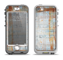 The Painted Grunge Rusted Panel Apple iPhone 5-5s LifeProof Nuud Case Skin Set