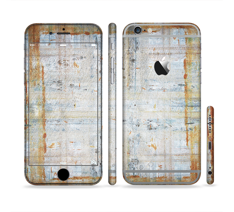 The Painted Grunge Rusted Panel Sectioned Skin Series for the Apple iPhone 6/6s Plus