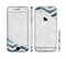 The Peeled Vintage Blue & Gray Chevron Pattern Sectioned Skin Series for the Apple iPhone 6/6s Plus