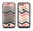 The Pink-Tan-Black Zigzag Pattern Apple iPhone 6/6s LifeProof Fre Case Skin Set