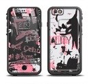 The Pink & Black Abstract Fashion Poster Apple iPhone 6/6s LifeProof Fre Case Skin Set