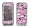 The Pink & Black Love Skulls Pattern V3 Apple iPhone 5-5s LifeProof Nuud Case Skin Set