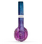 The Pink & Blue Dyed Wood Skin Set for the Beats by Dre Solo 2 Wireless Headphones